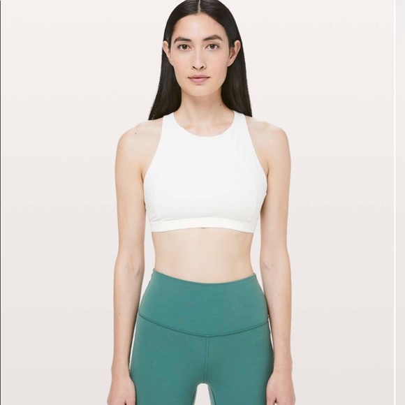 Lululemon Free To Be Serene Bra High Neck Light Support C/D Cup • White • Size 2 - Picture 8 of 8